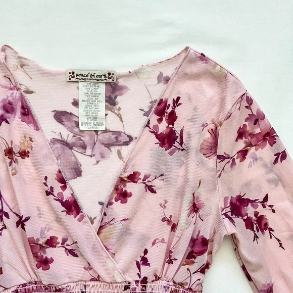 Vintage Y2K Floral Print Top - Picture 5 of 5